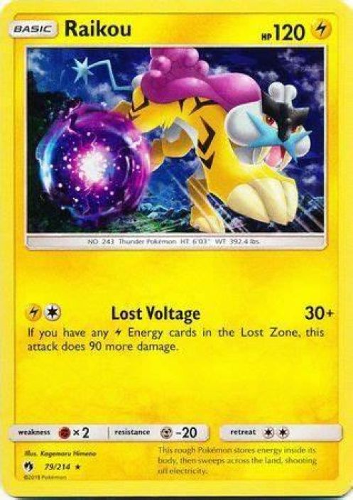 Raikou 79/214 Shattered Holo Kunto: Excellent