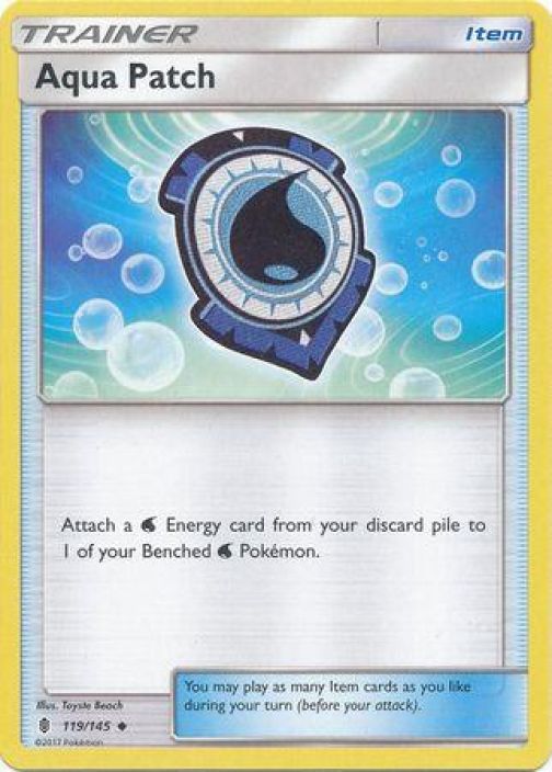 Aqua Patch 119/145 Reverse Holo Kunto: Played