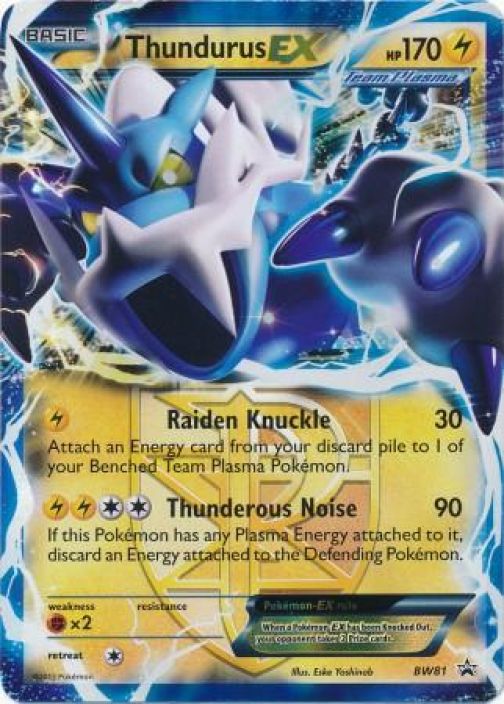 Thundurus EX BW81 Promo Kunto: Played