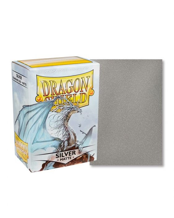 Dragon shield sleeves SILVER matte 100 kpl 
