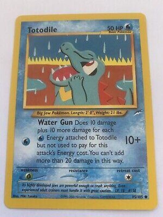 Totodile 85/105 Kunto: Excellent