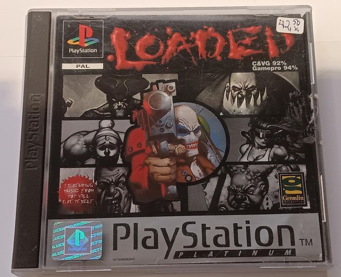 Loaded PS1 kaytetty CIB eli manuaali loytyy