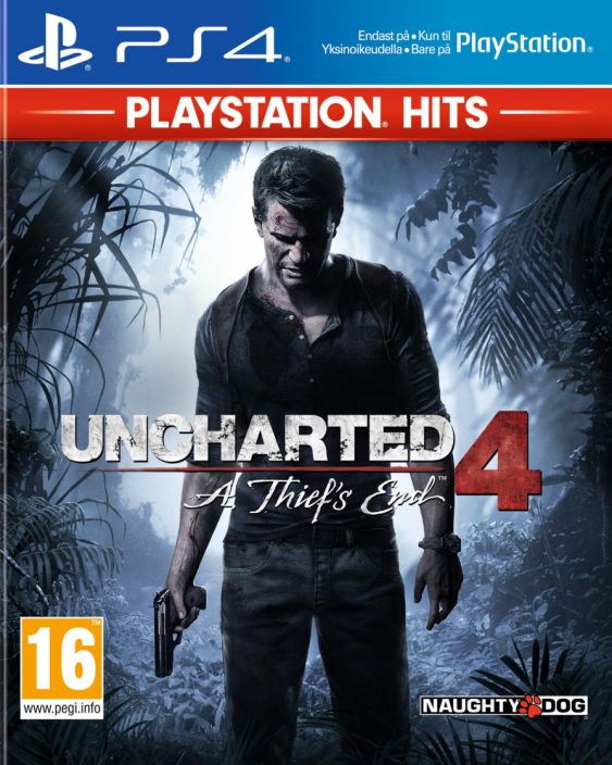Uncharted 4 A Thiefs End kaytetty PS4