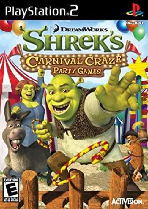 Shrek's carnival crazy party games kaytetty PS2