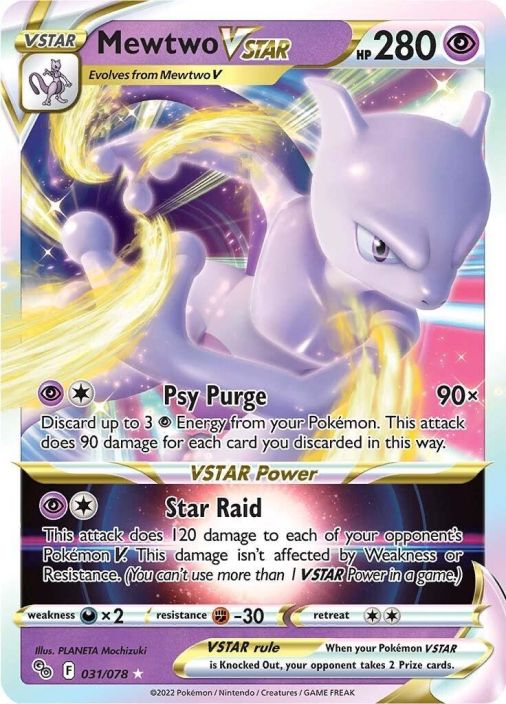 Mewtwo VSTAR 031/078 Kunto: NM/M