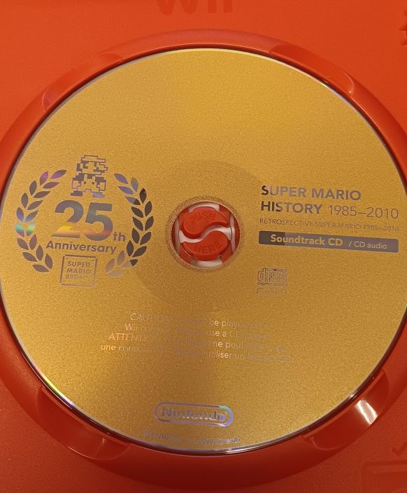 Super Mario History 1985 - 2010 Soundtrack CD 25th Anniversary Limited Edition Nintendo Vain 25th anniversary Souncdtrack CD