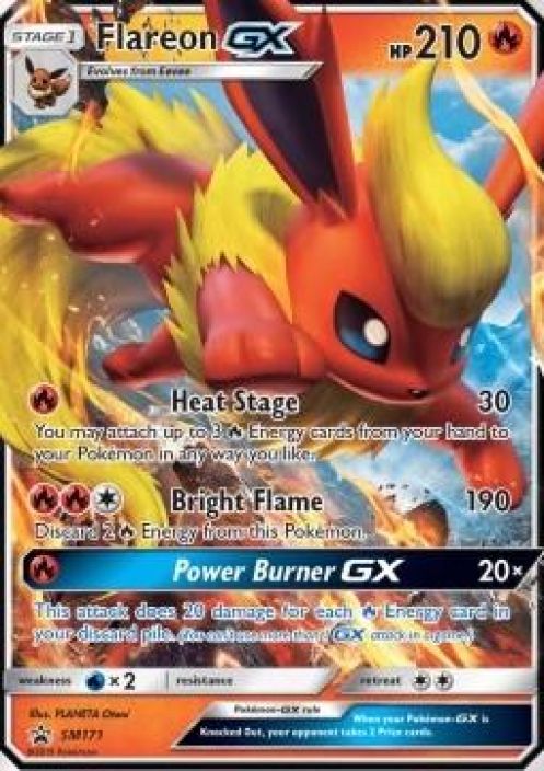 Flareon GX Black Star Promo SM171 Kunto: Near Mint