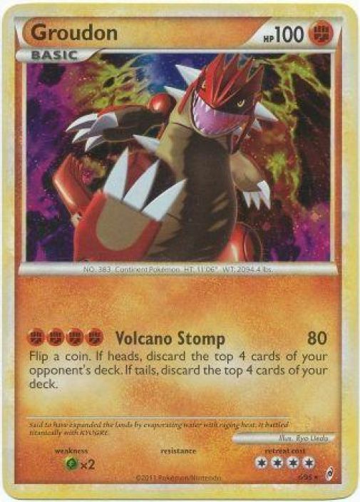 Groudon 6/95 Kunto: Light Played