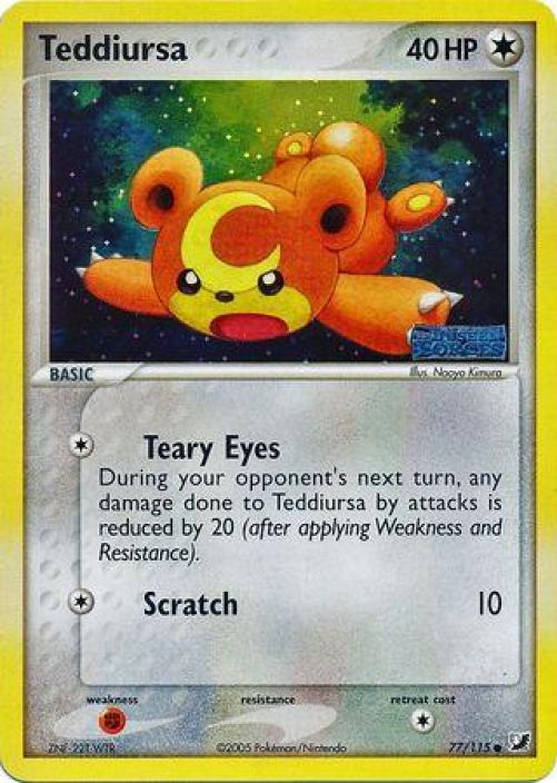 Teddiursa 77/115 Holo Stamped Kunto: Excellent