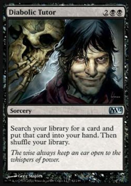 Diabolic Tutor Kunto: Excellent