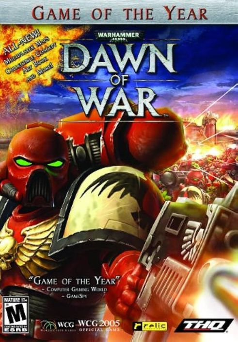 Warhammer 40,000 Dawn of War Kaytetty PC Manuaali ja Winter Assault art vihko