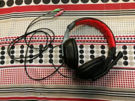 Headset punamusta käytetty PC