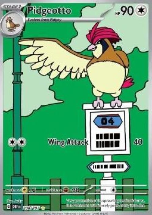 Pidgeotto 208/197 GD Kunto: Good