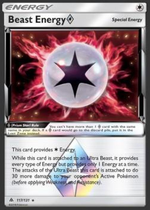 Beast energy holo kunto: near mint