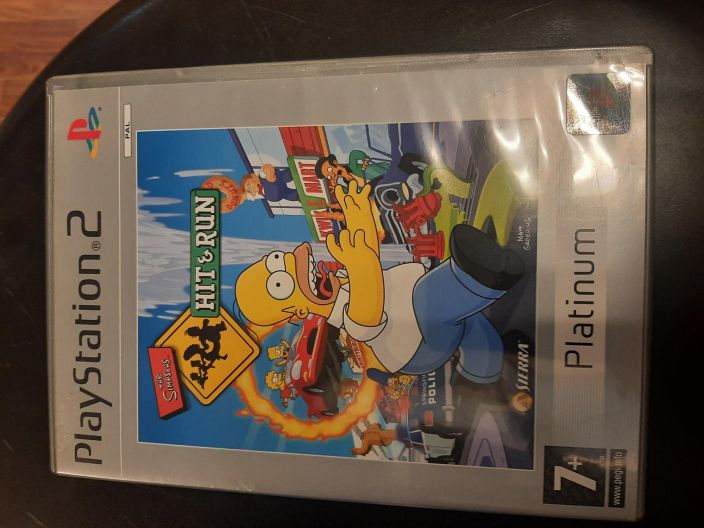 The Simpsons Hit &amp; Run kaytetty PS2 CIB eli manuaali loytyy