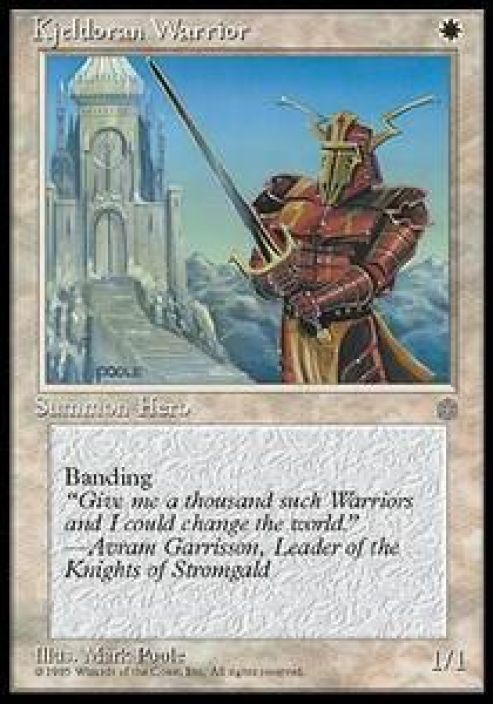 Kjeldoran Warrior Kunto: Excellent