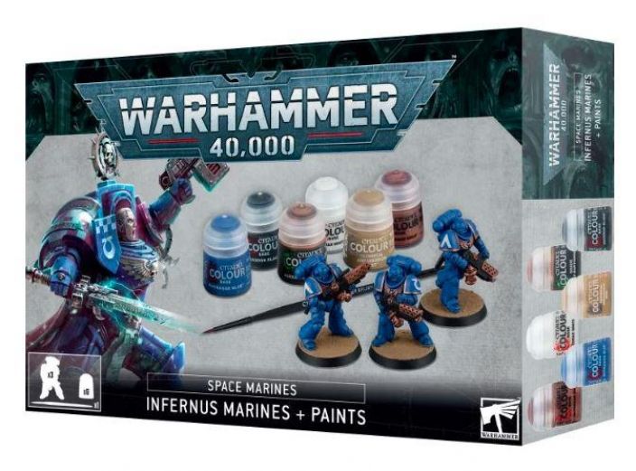 Warhammer 40K Infernus Marines + paints