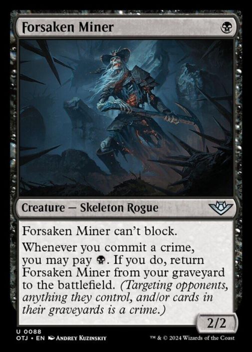 Forsaken Miner U0088 NM Kunto NM
