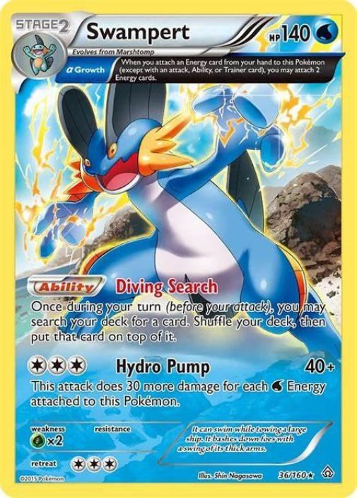 Swampert 36/160 Kunto: Good