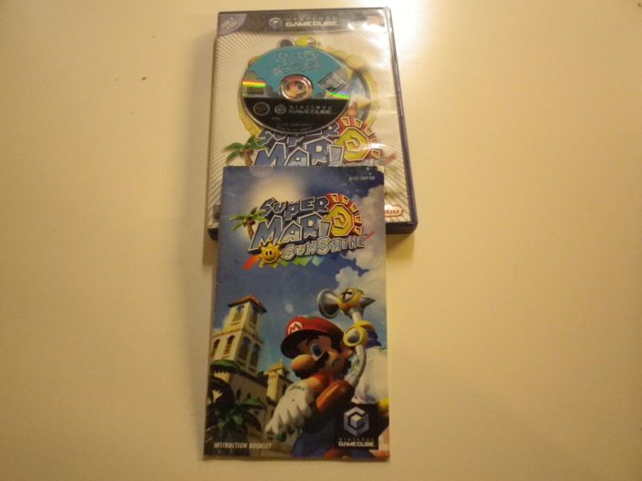 Super Mario Sunshine Nintendo Gamecube manuaalit loytyy. CIB. PAL