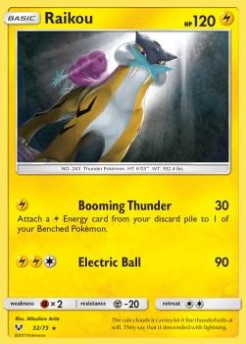 Raikou 32/73 Holo Kunto: Near Mint