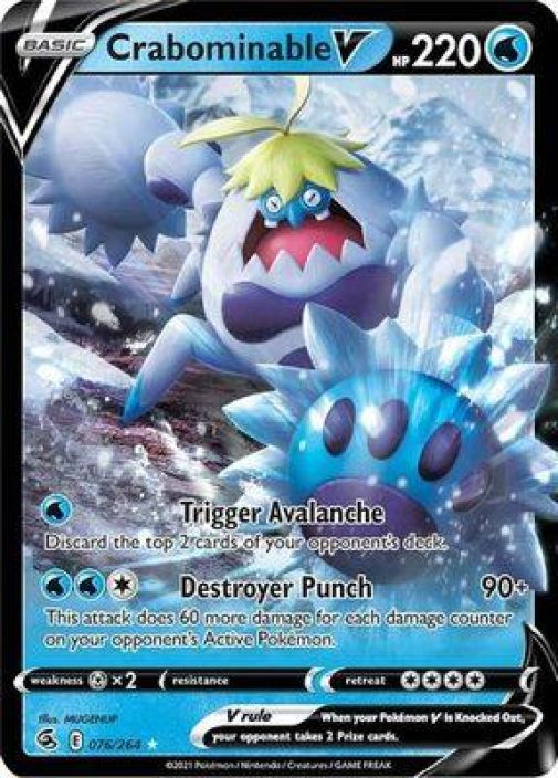 Crabominable V 076/264 NM Kunto: Near Mint