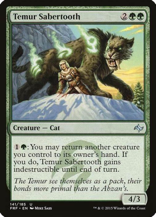 Temur Sabertooth 141/185u EX Kunto :EX