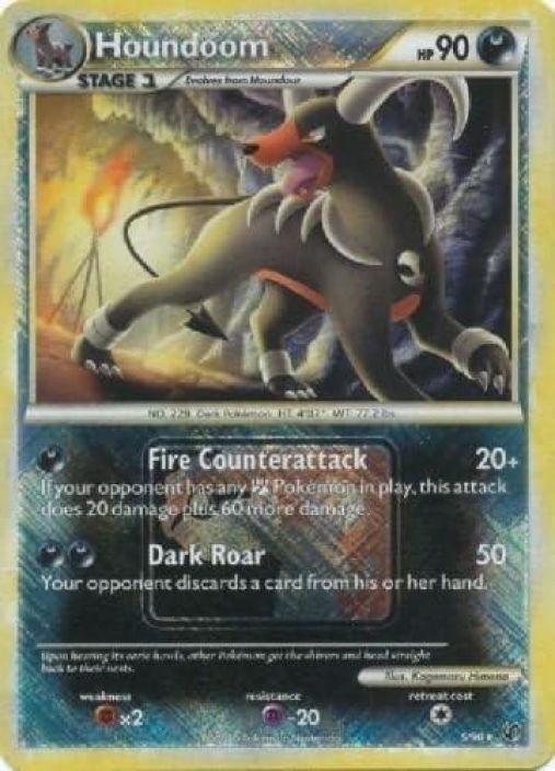 Houndoom 5/90 League Reverse Holo PL Kunto: Played
