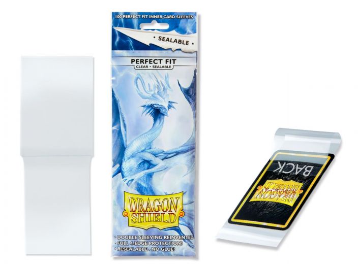 Dragon Shield Perfect Fit Sealable Sleeves- Clear standard perfect fit Sealable