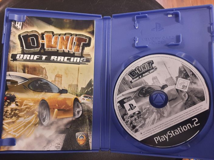 D-UNIT Drift Racing kaytetty PS2 CIB eli manuaali laytyy