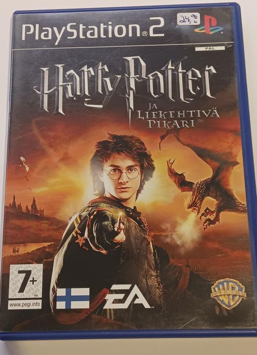 Harry Potter ja Liekehtiva Pikari kaytetty PS2 Suomi versio