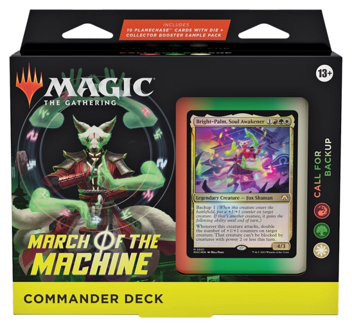 March of the Machine Commander Deck: Call for Backup Promo Pack mukaan