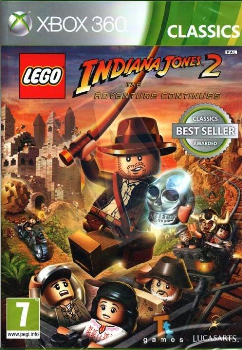 Lego Indiana Jones 2 The Adventure Continues kaytetty X360 Ei alkuperaisia kansia.