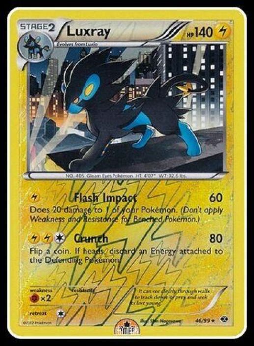 Luxray 56/99 Reverse Holo Kunto: Good