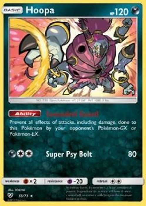 Hoopa holo 55/73 kunto:near mint