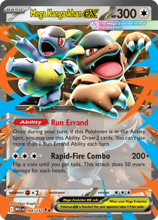 Mega Kangaskhan ex 104/132 Kunto: Near Mint