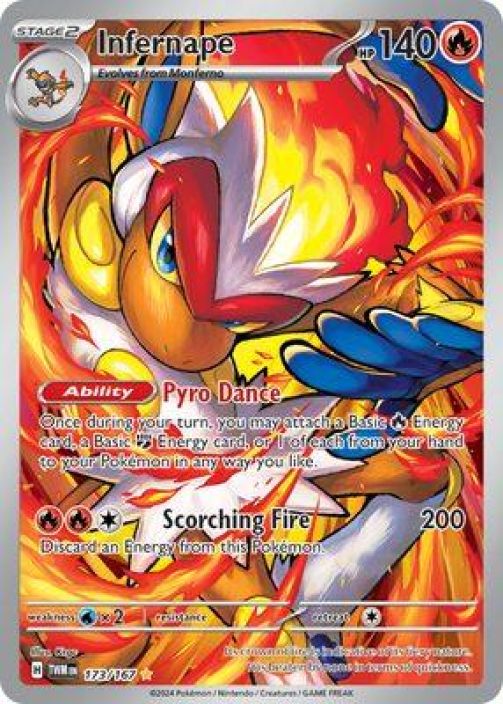 Infernape 173/167 Kunto: Near Mint