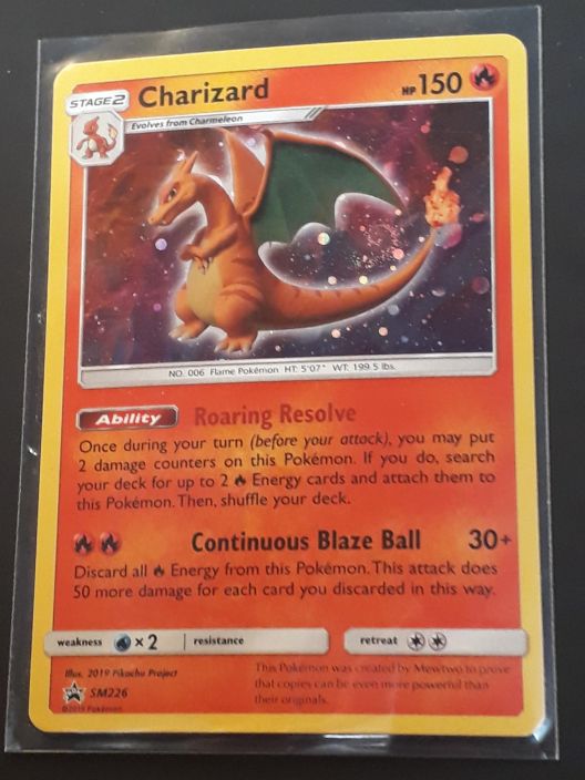 Charizard Black Star Promo SM226 Kunto: Excellent