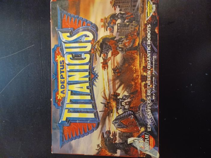 Games Workshop Adeptus Titanicus Harvinainen peli vuodelta 1988