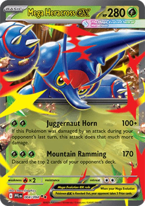 Mega Heracross ex 004/094 NM