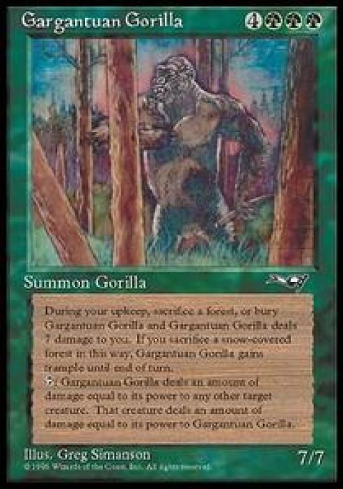 Gargantuan Gorilla Kunto: EX