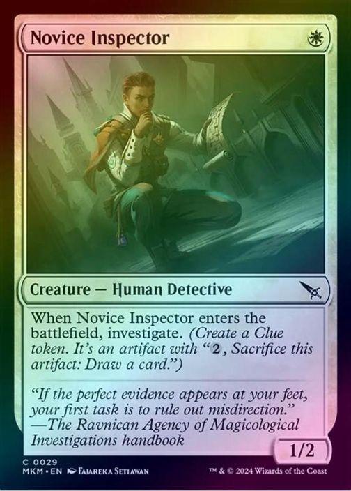 Novice Inspector Foil Kunto: NM