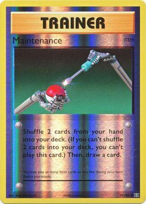 Maintenance 79/108 Reverse holo Kunto: Excellent
