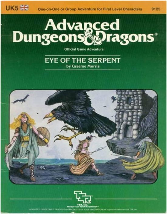 Advanced Dungeons &amp; Dragons Official Game Adventure - Eye of The Serpent One on One or Group Adventure for First