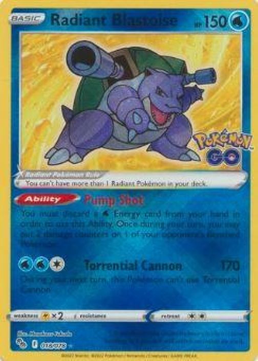 Radiant Blastoise 018/078 DMG Kunto:Scratched/ Damaged