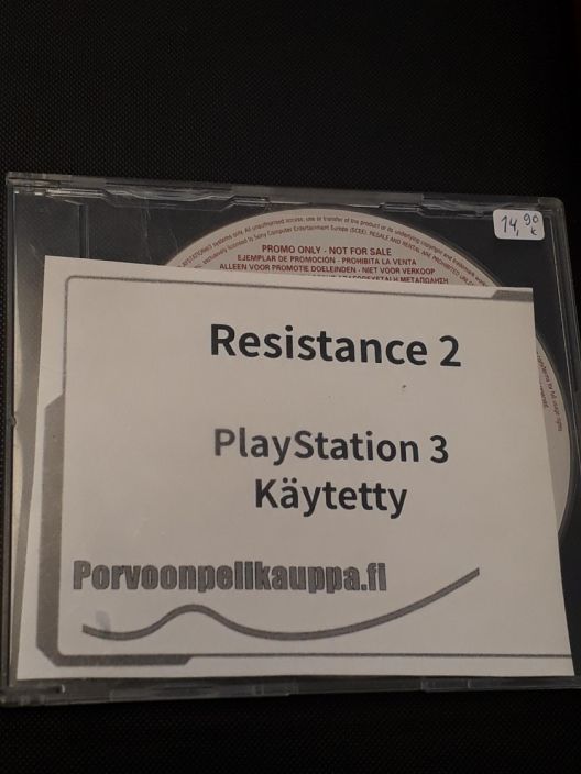 Resistance 2 Loose kaytetty (PS3) Promo levy Ilman alkuperaisia pahveja