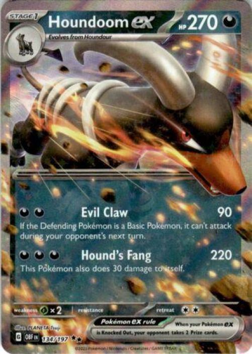 Houndoom EX 134/197 Kunto: Near Mint (NM)